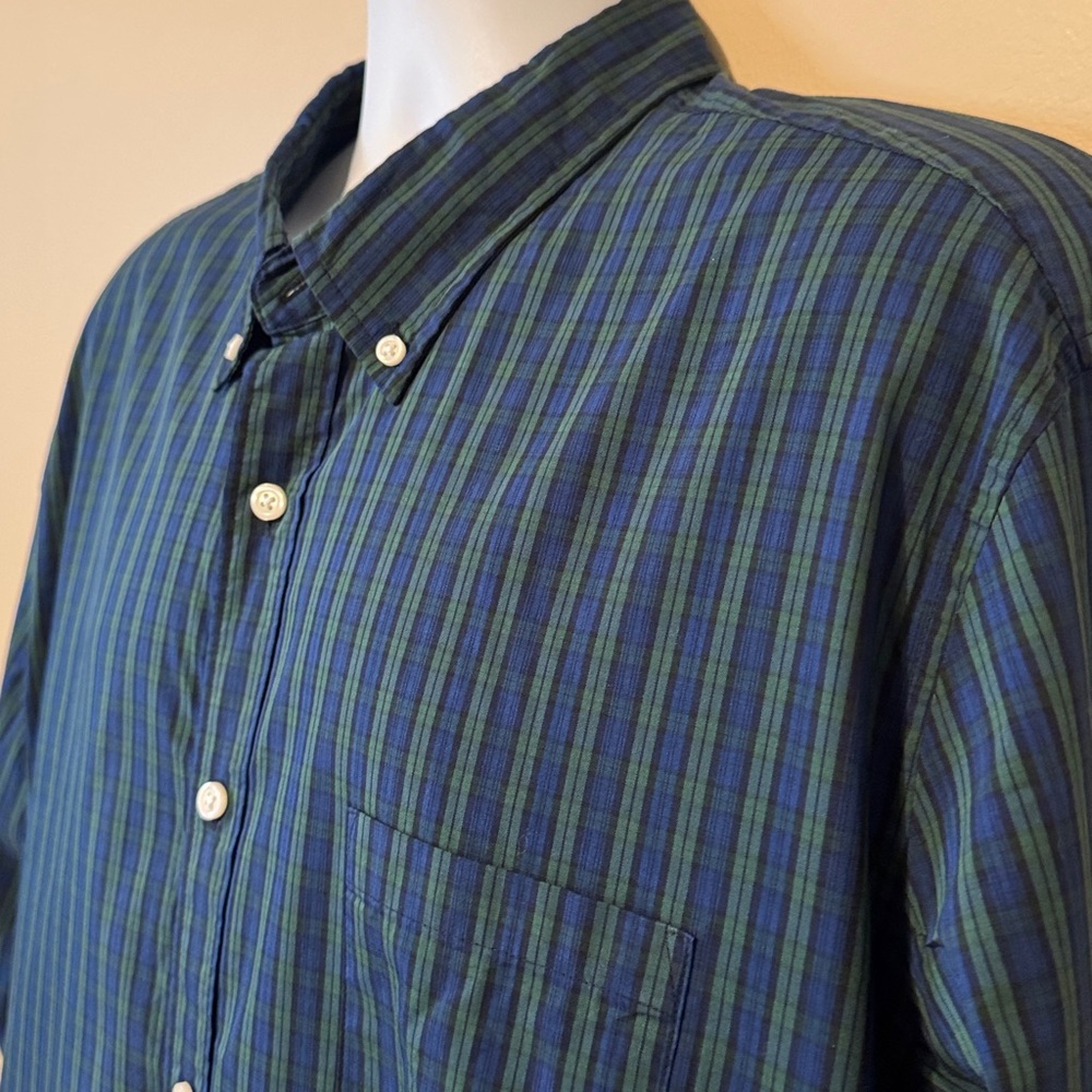 J. Crew Performance Shirt in Blue and Green